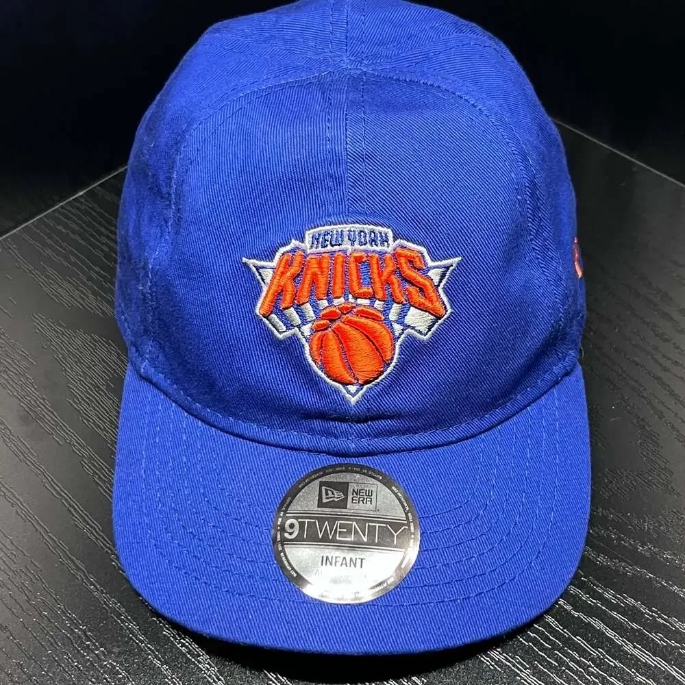 New Era New York Knicks Infant 9TWENTY Stretch Fit Hat Blue NBA Cap 2022